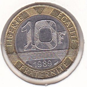 France 10 Francs 1989