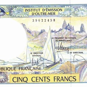 French Pacific Territories 500 Francs (1992)