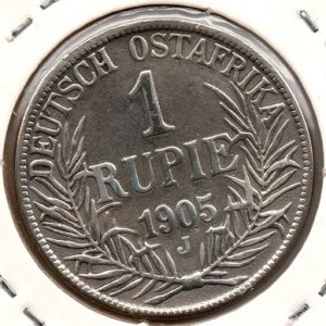 German East Africa 1 Rupee 1905 J