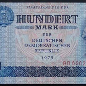 Democratic Germany 100 Marks 1975 Karl Marx