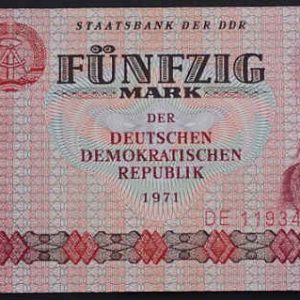Democratic Germany 50 Mark 1971