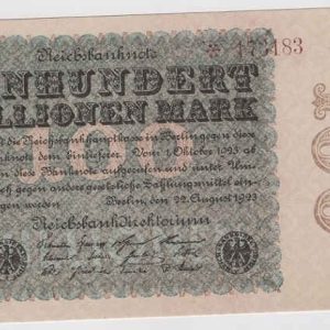 Germany 100 Million Marks 1923