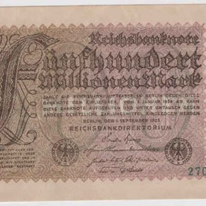 Germany 500 Million Marks 1923