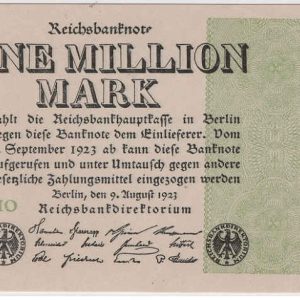 Germany 1 Million Mark 1923