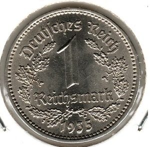 Germany 1 Reichmark 1935 A
