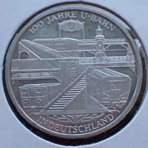 Germany 10 Euro 2002 D U-Bahn Train