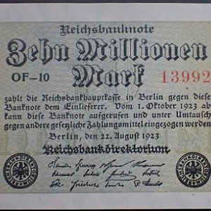 Germany 10 Million Marks 1923