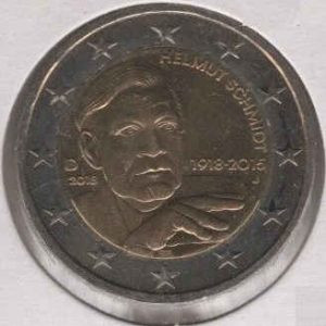 Germany 2 Euro 2018 J Helmut Schmidt