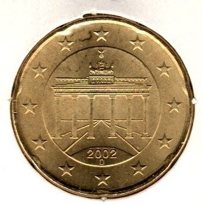 Germany 20 Cents 2002 D