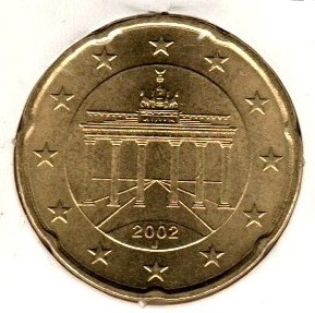 Germany 20 Cents 2002 J