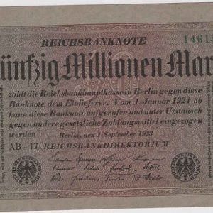 Germany 50 Million Marks 1923