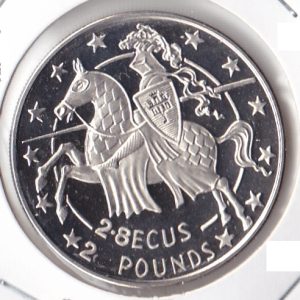 Gibraltar 2 pounds 2.8 ECU 1992