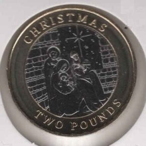 Gibraltar 2 Pounds 2022 Nativity Christmas