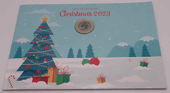 Gibraltar 2 Pounds 2023 Christmas