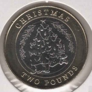 Gibraltar 2 Pounds Christmas 2023
