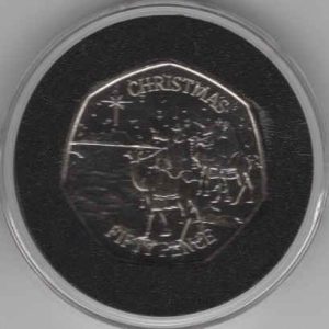 Gibraltar 50 Pence 2022 Christmas