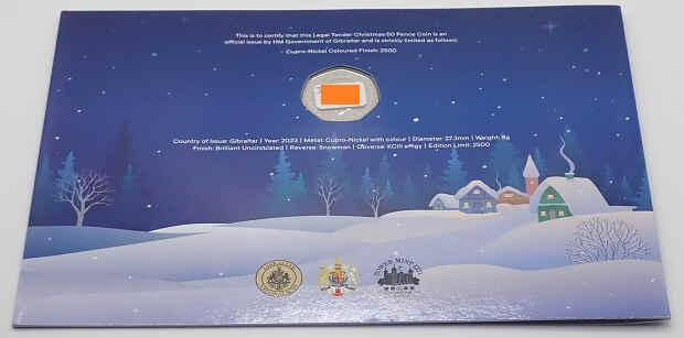 Gibraltar 50 Pence 2023 Christmas - Image 3