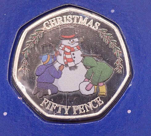 Gibraltar 50 Pence 2023 Christmas - Image 2