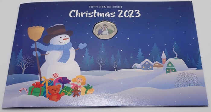 Gibraltar 50 Pence 2023 Christmas