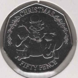 Gibraltar 50 Pence Christmas 2023