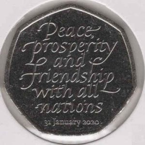 Great Britain 50 Pence 2020 Brexit