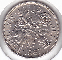 Great Britain 6 Pence 1967