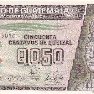 Guatemala 1/2 Quetzal 4 Jan 1989