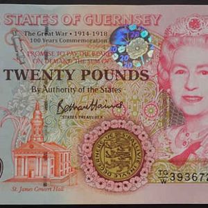 Guernsey 20 Pounds 2018