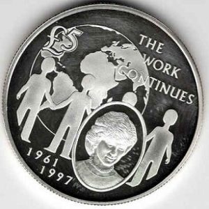 Guernsey 5 Pounds 2002 Princess Diana