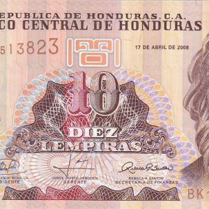 Honduras 10 Lempiras 2008
