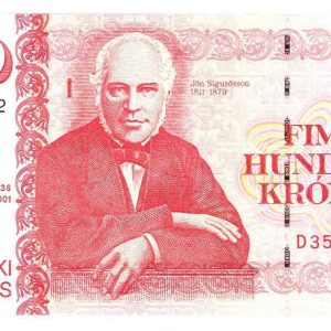 Iceland 500 Kroner 2001