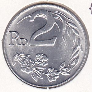 Indonesia 2 Rupees 1970