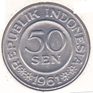Indonesia 50 Sen 1961