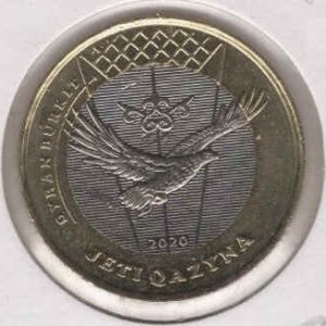 Kazakhstan 100 Tenge 2020 Jeti Qazyna Eagle