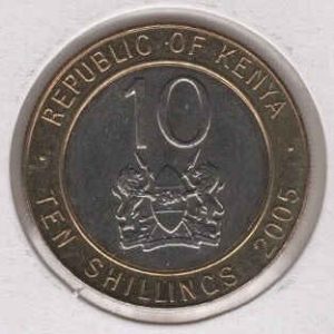 Kenya 10 Shillings 2005
