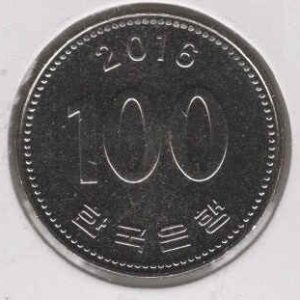 South Korea 100 Won 2016
