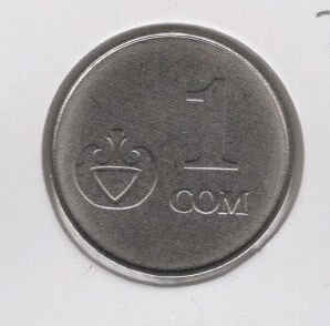 Kyrgyzstan 1 Som 2008