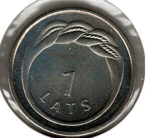 Latvia 1 Lats 2009 Namejs Ring