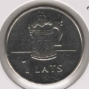 Latvia 1 Lats 2011 Beer Mug