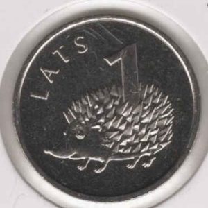 Latvia 1 Lats 2012 Hedgehog