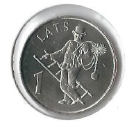 Latvia 1 Lats 2008