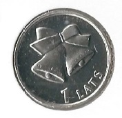 Latvia 1 Lats 2012