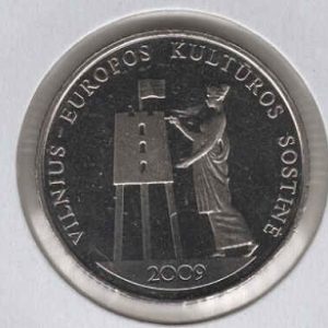 Lithuania 1 Litas 2009 Vilnus European Capital of Culture