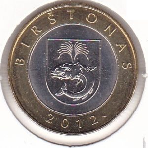 Lithuania 2 Litai 2012 - Birstonas