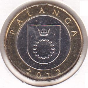 Lithuania 2 Litai 2012 - Coat of arms of Palanga