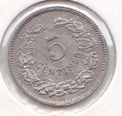 Luxembourg 5 Cents 1901