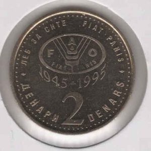 Macedonia 2 Denari 1995