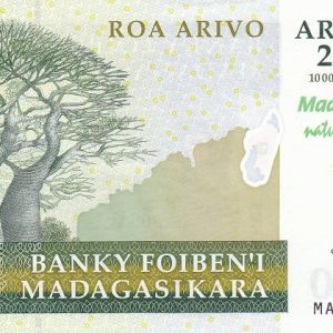 Madagascar 2000 Ariary Map