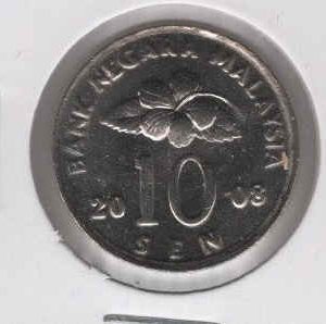 Malaysia 10 Sen 2008