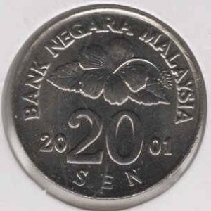 Malaysia 20 Sen 2001